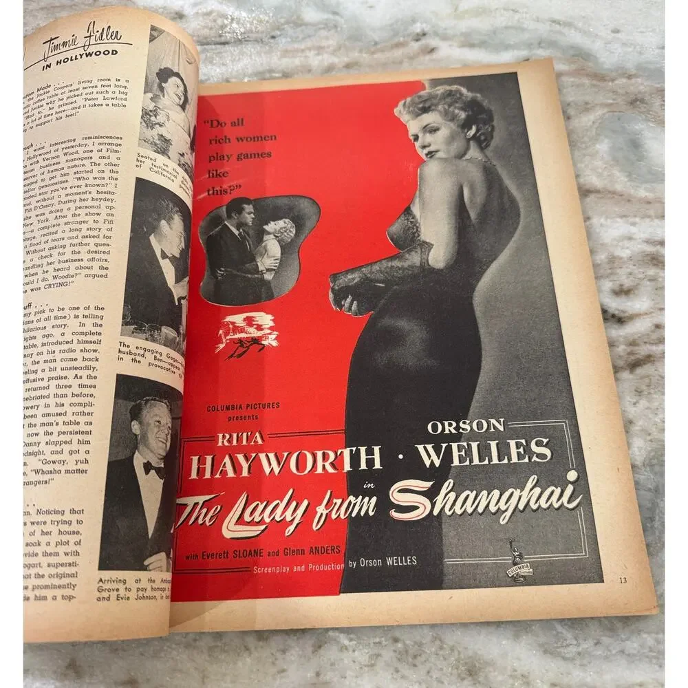 Vtg Screen Stories Magazine June 1948 Deanna Durbin Ads Movies +